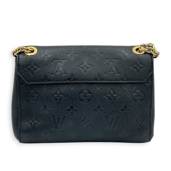 Vavin BB Black Shoulder Bag in Monogram Empreinte Leather, Gold hardware