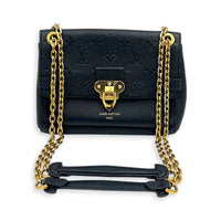 Vavin BB Black Shoulder Bag in Monogram Empreinte Leather, Gold hardware