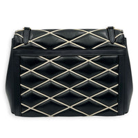 Malletage Shoulder Bag Black in Lambskin, Gold hardware