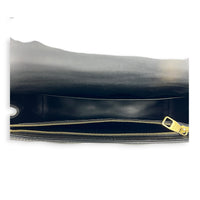 Malletage Shoulder Bag Black in Lambskin, Gold hardware