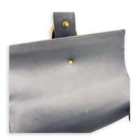 Dionysus Bamboo Blue Top Handle Bag in Calfskin, Gold hardware