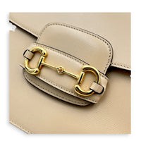 Horsebit 1955 Shoulder Bag Beige, Gold hardware