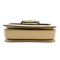 Horsebit 1955 Shoulder Bag Beige, Gold hardware