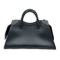 Neo Classic Black Top Handle Bag in Calfskin, Others hardware
