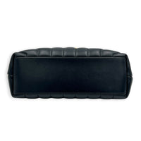 Loulou Black Shoulder Bag in Calfskin, Gold hardware