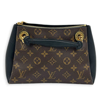 Surene Shoulder Bag BB Brown in Monogram Coated Canvas, Gold hardware