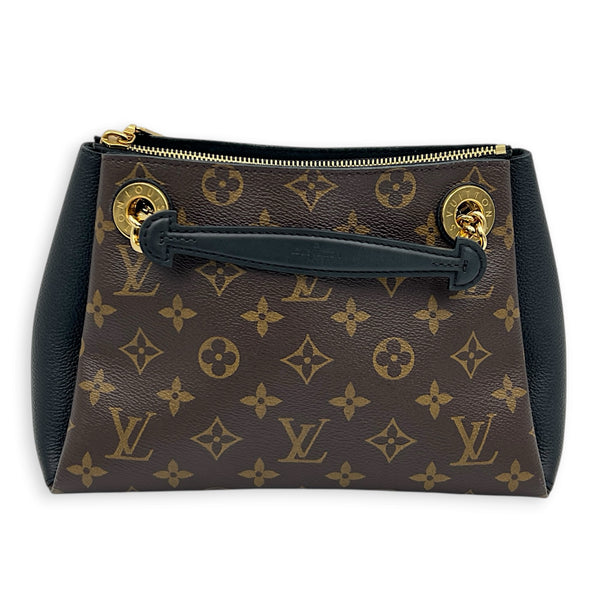 Surene Shoulder Bag BB Brown in Monogram Coated Canvas, Gold hardware
