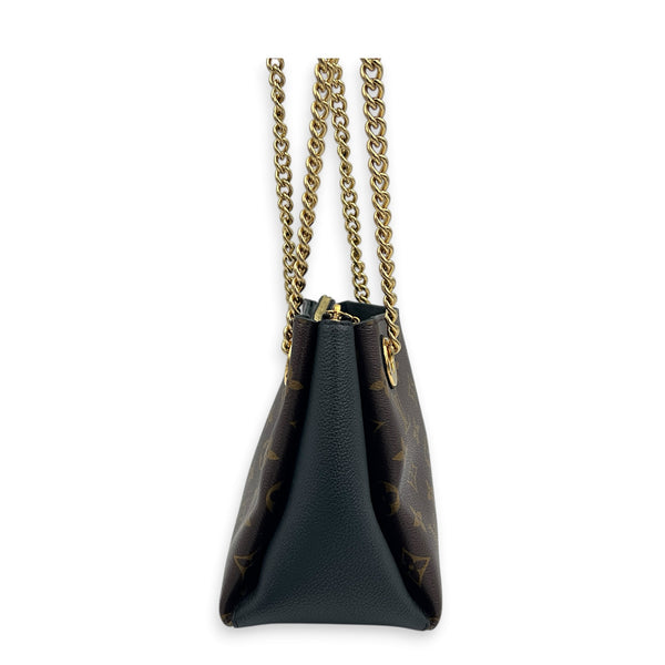 Surene Shoulder Bag BB Brown in Monogram Coated Canvas, Gold hardware