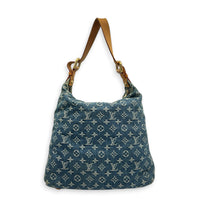 Denim Baggy GM Shoulder Bag Blue in Denim, Gold hardware