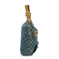 Denim Baggy GM Shoulder Bag Blue in Denim, Gold hardware