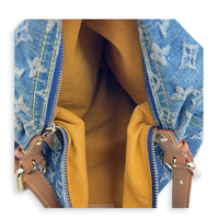 Denim Baggy GM Shoulder Bag Blue in Denim, Gold hardware