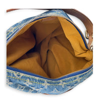 Denim Baggy GM Shoulder Bag Blue in Denim, Gold hardware