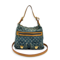 Denim Baggy GM Shoulder Bag Blue in Denim, Gold hardware