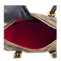 Berkeley Top Handle Bag Brown in Coated Canvas, Gold hardware