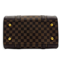 Berkeley Top Handle Bag Brown in Coated Canvas, Gold hardware