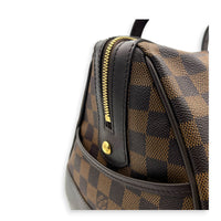 Berkeley Top Handle Bag Brown in Coated Canvas, Gold hardware