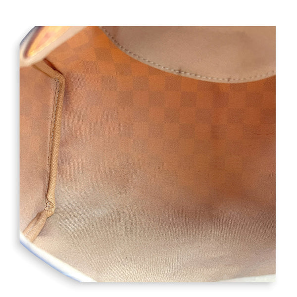 Speedy 25 Damier Azur Top Handle Bag in Coated Canvas, Gold hardware