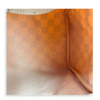 Speedy 25 Damier Azur Top Handle Bag in Coated Canvas, Gold hardware