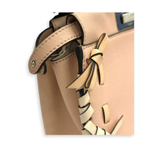 Peekaboo Mini Whipstitch Top Handle Bag in Calfskin, Palladium hardware