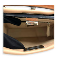 Peekaboo Mini Whipstitch Top Handle Bag in Calfskin, Palladium hardware