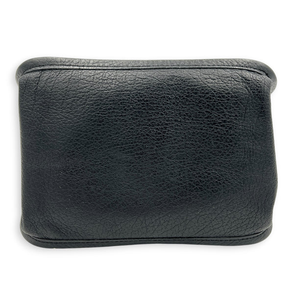 2.55 Shoulder Bag Black in Calfskin, Silver hardware