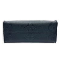 OnTheGo PM Black Tote Bag in Monogram Empreinte Leather, Gold hardware