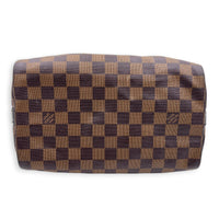Speedy Bandouliere Top Handle Bag 25 Brown in Coated Canvas, Gold hardware
