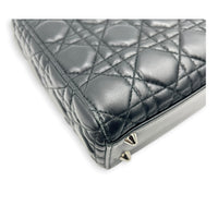 Lady Dior My ABCDior Small Black Top Handle Bag in Lambskin, Silver hardware
