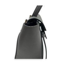 Belt Nano Grey Top Handle Bag in, Gold hardware