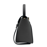 Belt Nano Grey Top Handle Bag in, Gold hardware