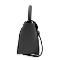 Belt Nano Grey Top Handle Bag in, Gold hardware