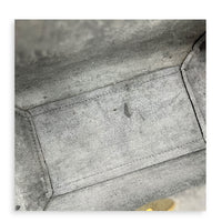 Belt Nano Grey Top Handle Bag in, Gold hardware