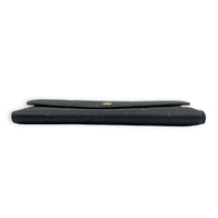 Emilie Wallet Long Black in Monogram Empreinte Leather, Gold hardware